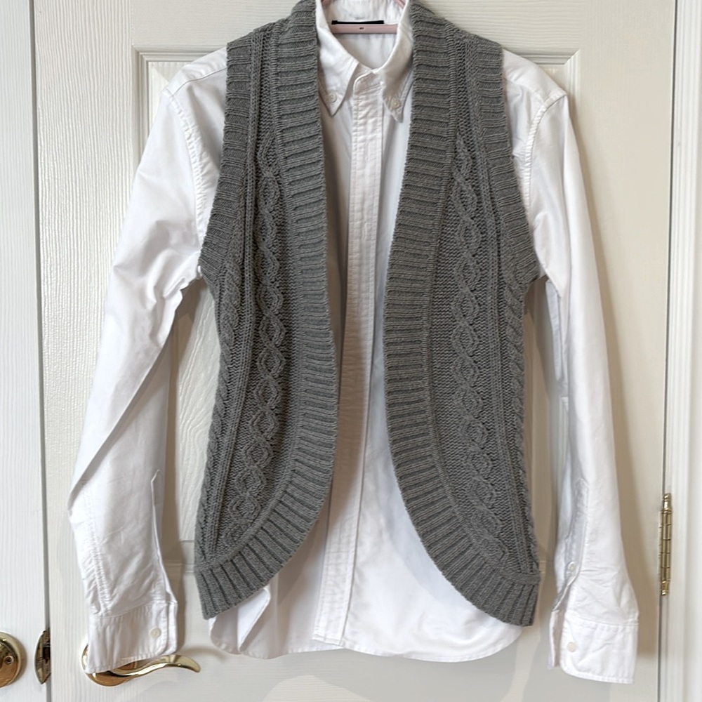 Grey Knit Vest - Banana Republic